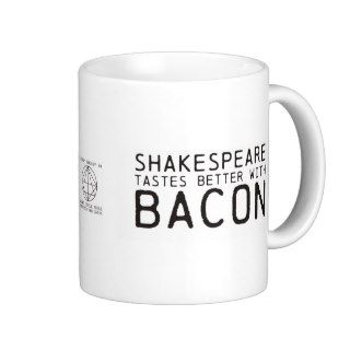 Literary Genius Shakespeare with Bacon Coffee Mug