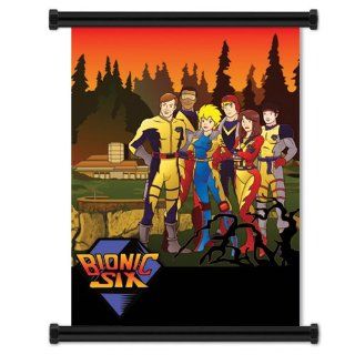 Bionic Six Cartoon Wall Scroll Poster 16 x 21 inches (Fabric Cloth)   Prints
