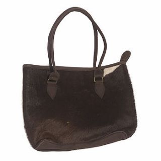 classic cowhide shoulder bag by emma tomes