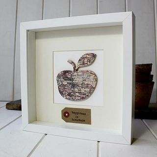 personalised apple map picture by posh totty designs interiors