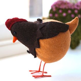 felt chicken decoration by drift living