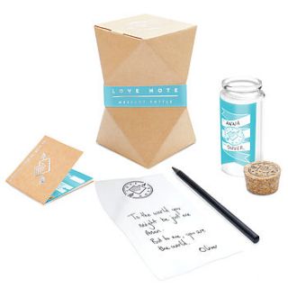 message in a bottle love note by house interiors & gifts