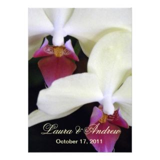 Elegant Orchids Formal Wedding Invitations 5x7 Invites