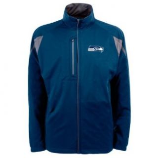NFL Men's Seattle Seahawks Desert Dry Full Zip Jacket  Sports Fan Outerwear Jackets  Clothing