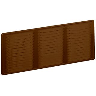 Air Vent Brown Aluminum Under Eave Vent (Fits Opening 16X6 in; Actual 16 in x 6 in x .25 in)