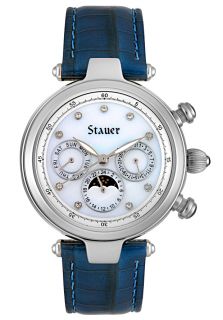 Stauer G30623A/BLU  Watches,Womens Automatic Diamond Blue Patent Leather, Casual Stauer Automatic Watches