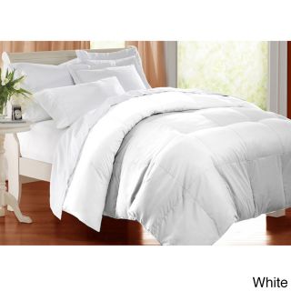 Blue Ridge Home Fashions Inc All Season 233 Tc Cotton Solid Color Down Alternative Comforter White Size Full