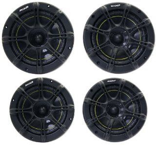 Package Kicker 11ds65 6.5" 2 Way Ds Series Pair of Coaxial Car Speakers + Kicker 11ds525 5.25" 2 Way Ds Series Pair of Coaxial Car Speakers  Component Vehicle Speaker Systems 