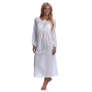 Full length Embroidered White Nightgown