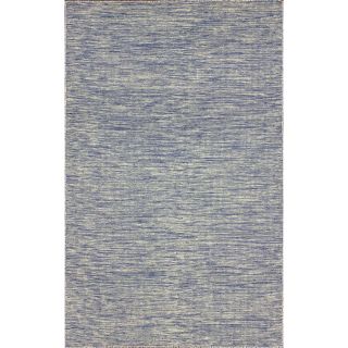 Nuloom Flatweave Wool Contempoary Tweeded Blue Rug (5 X 8)