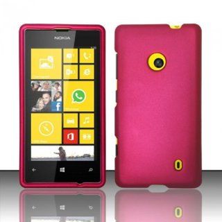 Nokia Lumia 521 Case Pinky Pink Hard Cover Protector (T Mobile) with Free Car Charger + Gift Box By Tech Accessories Cell Phones & Accessories