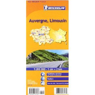 Michelin Map France Auvergne Limousin 522 (Maps/Regional (Michelin)) (French Edition) Michelin 9782067135307 Books