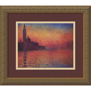 Claude Monet, 'Dusk, Sunset in Venice' 1908 Framed Art Print Prints