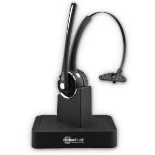 NoiseHush N780 11911 Over The Head Multi Point Bluetooth Headset with Charging Base for All Cell Phones and Apple iPad/iPhone   Retail Packaging   Black Cell Phones & Accessories