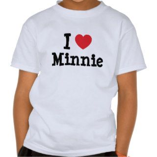 I love Minnie heart T Shirt