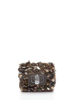 Small Phoebe Mother of Pearl Clutch by Marchesa Handbags