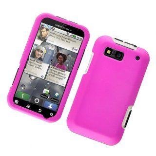 Hot Pink Texture Hard Protector Case Cover For Motorola Defy MB525 Cell Phones & Accessories