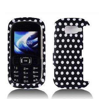 LG Octane VN530 Premium Design Polka Dots Hard Protector Case Cell Phones & Accessories