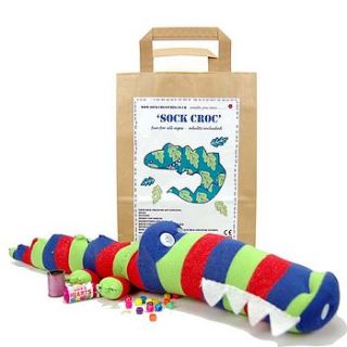 sock croc craft kit by sock creatures