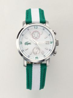 Lacoste WOMENS WHITE AND GREEN MAINSAIL WATCH by Lacoste