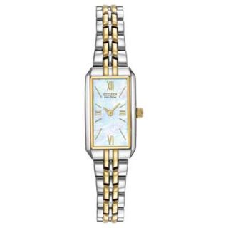 Ladies Citizen Eco Drive™ Silhouette Two Tone Bracelet Watch with