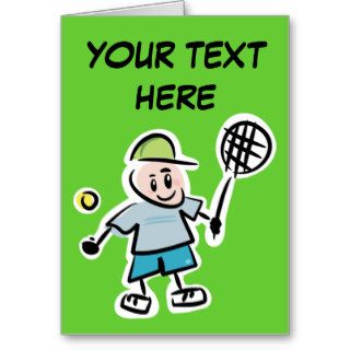 Personalize Yourself Tennis Card