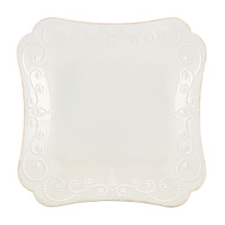 Lenox White French Perle Square Dinner Plate