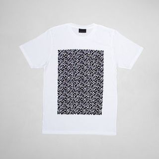 glitch pattern organic t shirt by the pattern guild