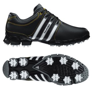 Adidas Adidas Mens Tour 360 Atv M1 Aluminum/ Black/ White/ Yellow Golf Shoes Black Size 9