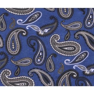 Home City Inc. Paisley Cotton Flannel Duvet Cover Set Blue Size Full  Queen