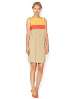 Colorblock Shift Dress with Contrast Piping by Tahari ASL