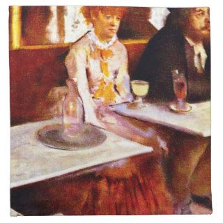 Absinthe Drinkers by Degas Napkins