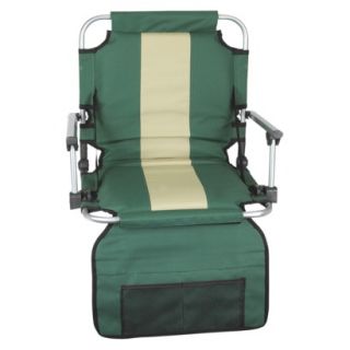 Stansport Folding Stadium Seat with Arms   Green