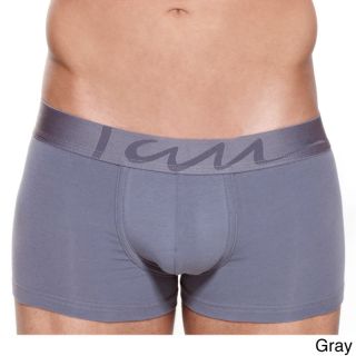 Rounderwear Mens Solid Padded Trunks Grey Size S