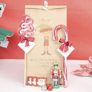 personalised sweet treat christmas bag by red berry apple