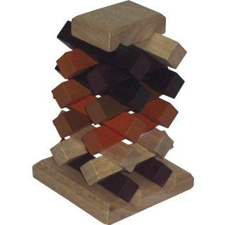 Puzzle Master Wooden Tower of Babel (difficulty 10 of 10) Toys & Games