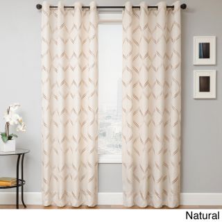 Softline Home Fashions Roxy Grommet Top Curtain Panel Natural Size 54 x 84