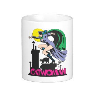 Catwoman & Logo Pink Mug