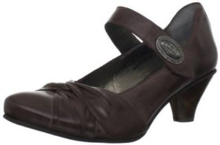 Fidji Women's G538 Mary Jane Pump,Brown,35.5 EU/5 M US Shoes