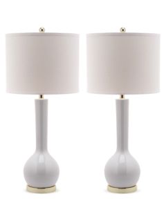 Long Neck Ceramic Table Lamps (Set of 2) by Safavieh
