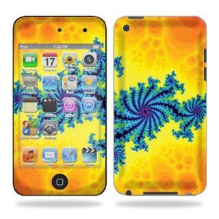 Protective Vinyl Skin Decal Cover for iPod Touch 4G 4th Generation Sticker Skins   Fractal Works Cell Phones & Accessories