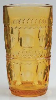 Colony Color Crown Gold (Honey) 12 Oz Flat Tumbler   Stem #77, Honey Gold