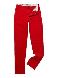 Lands End Men`s dyed denim jeans Red