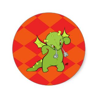 Cartoon Baby Dragon Sticker