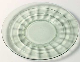 Anchor Hocking Block Optic Green Bread and Butter Plate   Green, Depression Glas