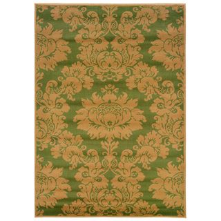 Light Moss/Berber Floral Accent Rug (2'2 x 3'3) Accent Rugs