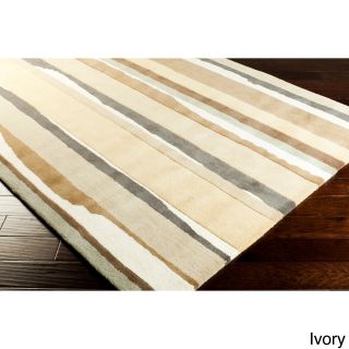 Sanderson Hand tufted Contemporary Stripes Wool Rug (33 X 53)