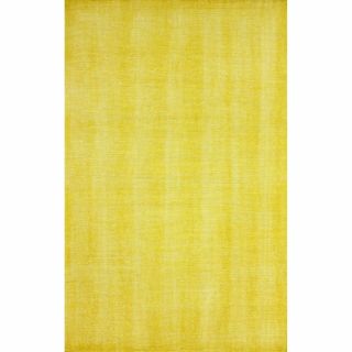 Nuloom Hand knotted Wool Overdyed Solid Gold Rug (4 X 6)