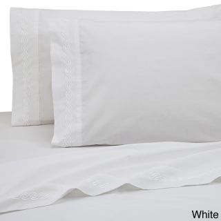 Westpoint Home Westpoint Home Cotton Blend Embroidered Sheet Set White Size Standard