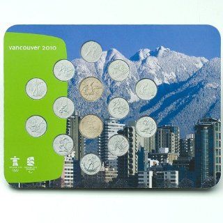 Canada 2010 Winter Olympic Quarters and Loonies 2010 Coin You Will Be the First of the Vancouver 2010 Olympic Quarter Series with New 2010 Vancouver Olympic 14 Coins Mint Uncirculated 12 Circulation Sports Coins and 2 Lucky Winter Olympic Loony Loonies Can